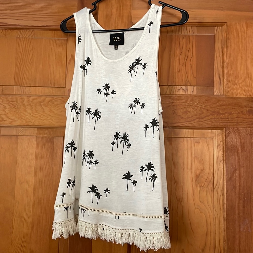 Women’s tank top with palm trees